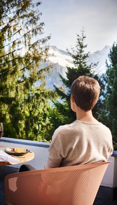 Blick von der Terrasse im Parkhotel Bellevue